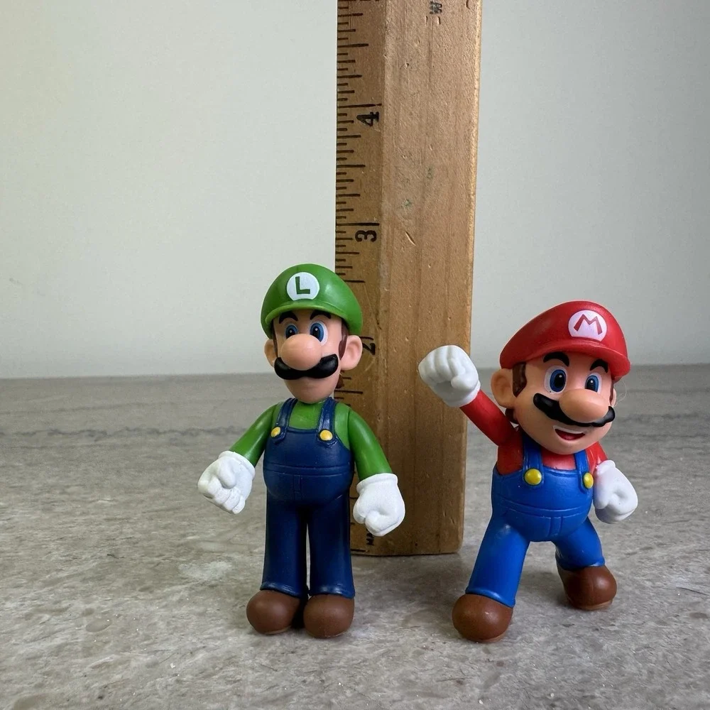Jakks SUPER MARIO lot of (2) Mario & Luigi 2.5